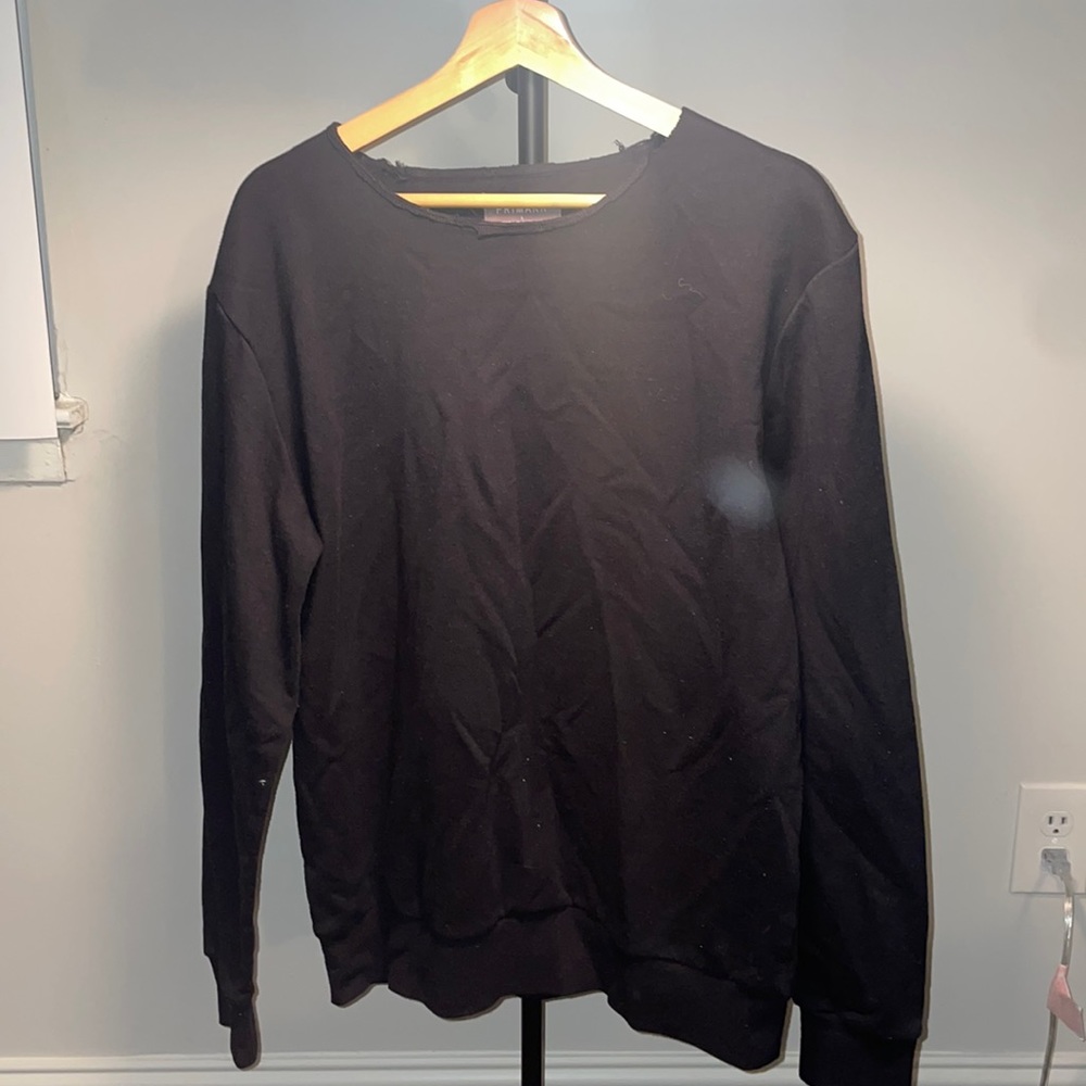 Large Black Crewneck